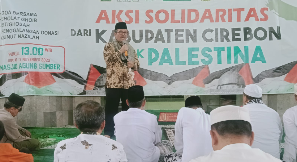 Kabupaten Cirebon Gelar Aksi Solidaritas untuk Palestina, Bupati Imron: Mari Peduli Sesama